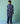Haruto Hand-Embroidered Floral Kurta in Indigo