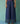 Alina Border Linen Pants in Indigo