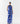 Blue Ink Halter Dress with Collar