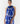 Blue Ink Halter Dress with Collar