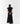 Black Garden Rose Vest & Dhoti Pants