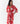 Red Ink Draped Shirt Dress