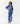 Blue Ink Draped Shirt Dress