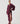 Burgundy Draped Dress