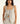 Linen Striped Waistcoat in Beige & Blue