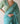 Teal Wildflower Meadow Jamdani Sari