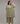 Egg-Shell Green Striped Short Acra Tunic Set