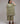 Egg-Shell Green Striped Short Acra Tunic Set