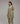 Egg-Shell Green Striped Short Acra Tunic Set
