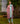 Dappled Red Striped Kurta Set